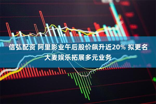 信弘配资 阿里影业午后股价飙升近20% 拟更名大麦娱乐拓展多元业务